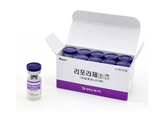 Hyaluronidase Liporase ฉีดใต้ผิวหนังละลายไขมันละลายกรดไฮยาลูโรนิก