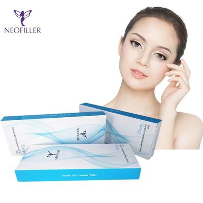 Neofiller 1ml Cross Linked Dermal Filler Hyaluronic Natural Look Lip Injections 24 มก./มล.
