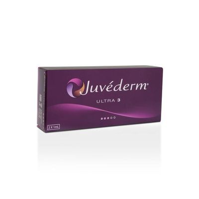 Hyaluronic Dermal Juvederm Ultra 3 Lip Filler ฟิลเลอร์แก้มบอบบางบนใบหน้า