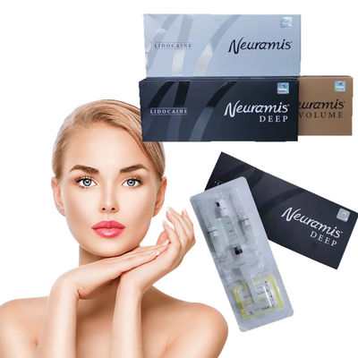 Neuramis Dermal Filler ที่ปลอดภัย 24 มก. / มล. บนคางแก้มจมูกปากอวบอิ่ม