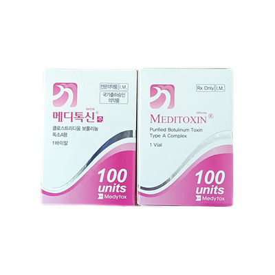 2.5mL กำจัดริ้วรอย Botulinum Toxin Injections Meditoxin Botulinum Toxin Type A 100 Units