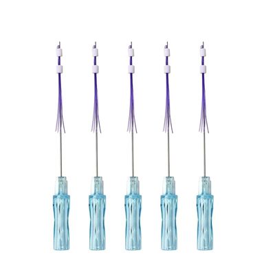 18g 100mm PDO Thread Lift 6d Cog Thread Face Lift ยกแก้ม