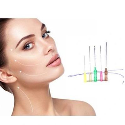 18g 100mm PDO Thread Lift 6d Cog Thread Face Lift ยกแก้ม