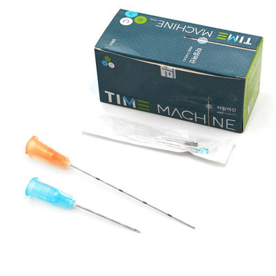 ปลายทื่อที่มีความยืดหยุ่นสูง Cannula Filler Blunt Tip Microcannula Needle สำหรับฟิลเลอร์