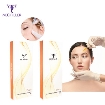 1ml 2ml Syringe Hyaluronic Acid ฉีดได้ยาวนานสำหรับริ้วรอยลึก
