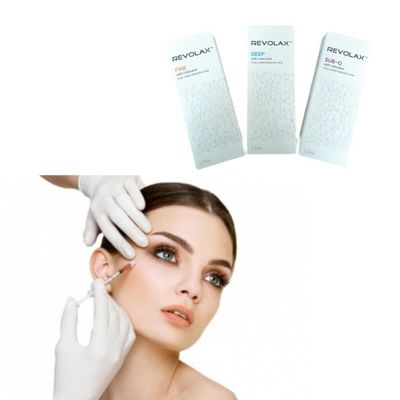 สายฉีด แพคเกจ ไฮยอลูรอนิกแอซิด Revolax Dermal Filler เพื่อเติมริมฝีปากของใบหน้า