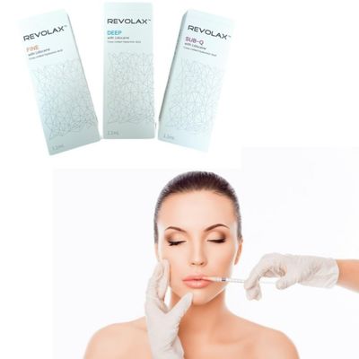 สารเติมผิวหนัง Revolax Hyaluronic Acid Area With Syringe Packaging สารเติมผิวหนัง Revolax พร้อมกระเป๋าฉีด