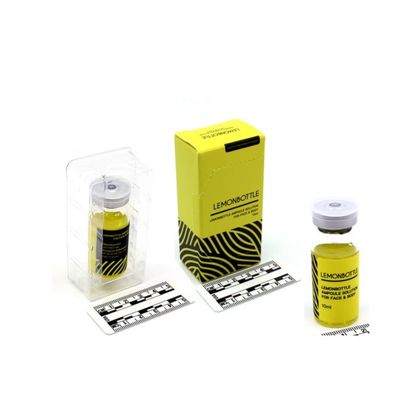 โซลชั่นในขวดมะนาวปริมาณสูง สําหรับการฉีดละลายไขมัน 5 ถัง X 10 ml ทั้งร่างกาย