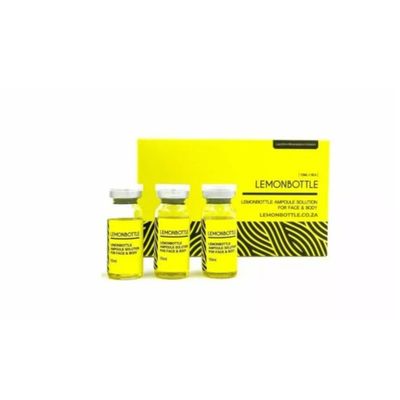 โซลชั่นในขวดมะนาวปริมาณสูง สําหรับการฉีดละลายไขมัน 5 ถัง X 10 ml ทั้งร่างกาย
