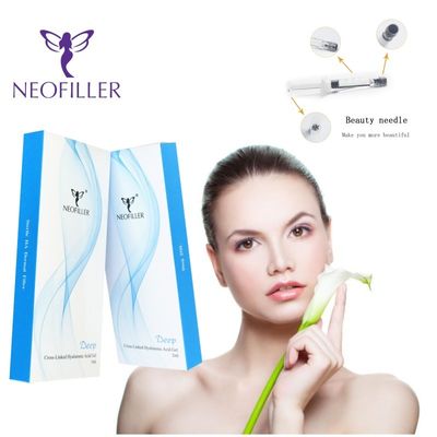 เก็บรักษาในอุณหภูมิห้อง Hyaluronic Acid Dermal Filler 2ml สําหรับผิวผอมและสดใส