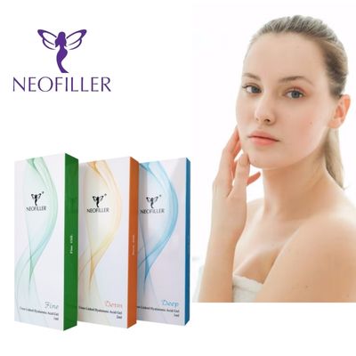 สารเติมผิวหนังกรดไฮยอลูรอนิกที่ได้รับการรับรองจาก CE 10ml 20ml เจลฉีดหน้าร่างกาย
