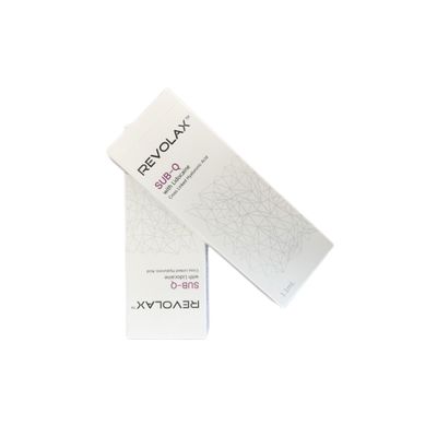 รีโวลักซ์ ฟิลเลอร์ไฮยาลูรอนิค แอซิด เติมเต็มผิวได้นาน 6-12 เดือน อายุการเก็บรักษา 2 ปี บรรจุในกระบอกฉีดยา