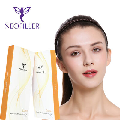 Neofiller 24mg-ml ไฮยอลูรอนิกแอซิด Dermal Filler Cross-linked Injectable Gel 9-12 เดือน การเพิ่มอายุยืน