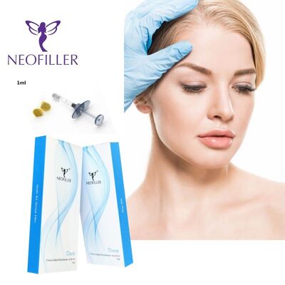 Neofiller 24mg-ml กรดไฮยาลูโรนิกผิวหนังฟิลเลอร์ใสเจลฉีด 9-12 เดือนการเพิ่มประสิทธิภาพยืนยาว