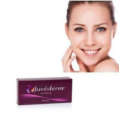 กล่องลึก Juvederm Dermal Filler Hyaluronic Acid เจลฉีด Ultra3 Ultra4 Voluma โซลูชั่นการออกรูปร่างใบหน้า