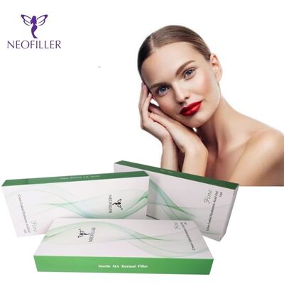 Neofiller 24mg-ml กรดไฮยาลูโรนิกฟิลเลอร์ฉีดเจล 9-12 เดือนอายุยืนยาวฉีดใต้ผิวหนังการเพิ่มประสิทธิภาพ