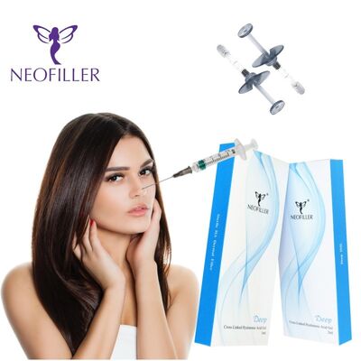 24mg-ml Hyaluronic Acid Dermal FILLER 1ml Hypodermic ฉีดลดริ้วรอย Facial Contouring ฉีดเจล