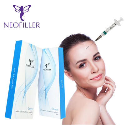 24mgml Hyaluronic Acid Dermal Filler 1ml ความลึกในการฉีดในแบบใต้ผิวหนัง เหมาะสําหรับการลดรอยเหี่ยวและการปรับรูปร่างหน้า