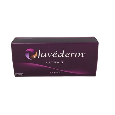ผิวหน้า Juvederm Dermal Filler ด้วยกรดไฮยอลูรอนิก ออกแบบเพื่อปรับปรุงความยืดหยุ่นของผิวหนังและลดสัญญาณของการแก่ตัวบนใบหน้า