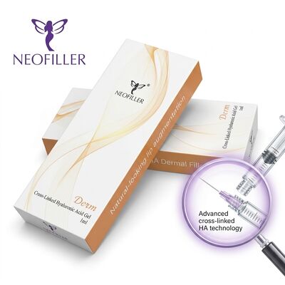 สารสกัดส่วนชีวภาพ 1 มิลลิลิตร ไฮยอลูรอนิกแอซิด Dermal Filler Cross Linked Injectable Gel 24 เดือน