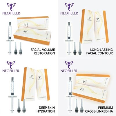 สารสกัดส่วนชีวภาพ 1 มิลลิลิตร ไฮยอลูรอนิกแอซิด Dermal Filler Cross Linked Injectable Gel 24 เดือน