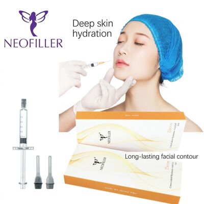 เข็มฉีดยา 1ml ปราศจากเชื้อ Hyaluronic Acid Dermal FILLER Bioเข้ากันได้กับ Cross-Linked ฉีดเจล 24 เดือน Facial Contouring
