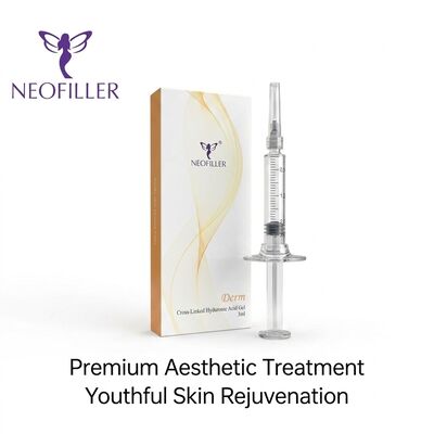 6-8 เดือน ระยะเวลาต่อเนื่อง ไฮยอลูรอนิกแอซิด ผิวหนัง เติม Biocompatible เจลฉีด 1 มล สิรินจ์ การเยียวยาใบหน้า