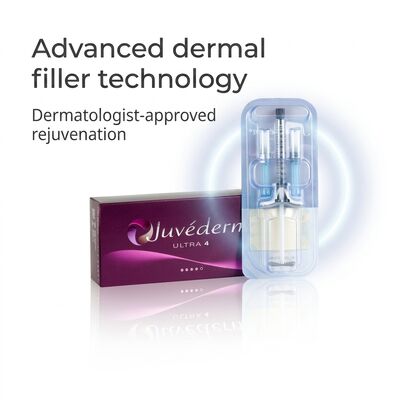 ไฮยอลูรอนิกแอซิด Juvederm Dermal Filler เหมาะสําหรับหลายพื้นที่บนใบหน้าและต้องการสภาพการเก็บรักษา หลีกเลี่ยงการแช่แข็ง