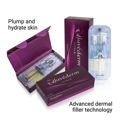 Gel Juvederm Dermal Filler ผลิตภัณฑ์ต่อต้านริ้วรอย ออกแบบมาเพื่อลดเลือนริ้วรอยและปรับรูปหน้าให้เรียวขึ้นอย่างมืออาชีพ