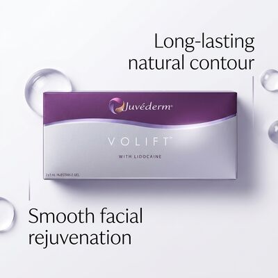 ปริมาณ 2 เท่า 1ml Juvederm Voluma Filler Anti aging Facial Filler สำหรับ Midface Volume Boost และปรับปรุงรูปทรงใบหน้า