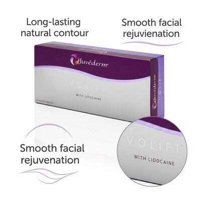 อุณหภูมิห้อง สภาพการเก็บรักษา Juvederm Dermal Filler Hypodermic Injection DHL UPS FEDEX ส่งเครื่องสําอางการแพทย์