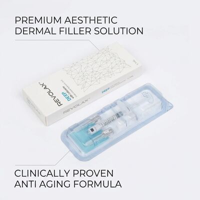 24mgml Revolax Dermal Filler การฉีด ความลึก คอนเซ็นทรัลผิวหนังกลางถึงลึก 20 Mgml โซลชั่นเพื่อเพิ่มปริมาณผิวหน้า