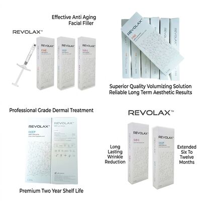 24mgml Revolax Dermal Filler การฉีด ความลึก คอนเซ็นทรัลผิวหนังกลางถึงลึก 20 Mgml โซลชั่นเพื่อเพิ่มปริมาณผิวหน้า