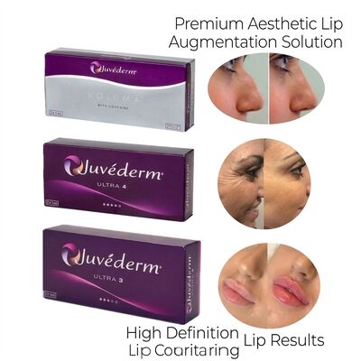 ปริมาตรของเข็มฉีดยา 1 มล. เข็มฉีดยา Juvederm Dermal Filler ให้ระยะเวลาความปลอดภัย 9 ถึง 12 เดือนเหมาะสำหรับการฟื้นฟูผิว