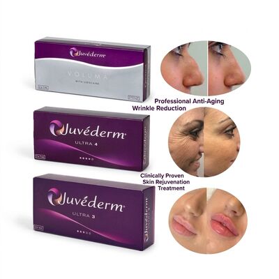 การฉีดผิวหน้า Juvederm Dermal Filler มีอายุยืนยาว 9-12 เดือน Ultra3 Ultra4 Voluma เหมาะสำหรับการปรับแต่งรูปทรงใบหน้า
