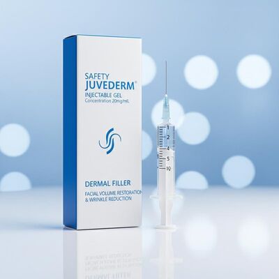 Safety Juvederm Injectable Gel Concentration 20 มก. Ml ฟิลเลอร์ผิวหนังแบบฉีดสำหรับการฟื้นฟูปริมาตรใบหน้าและลดริ้วรอย