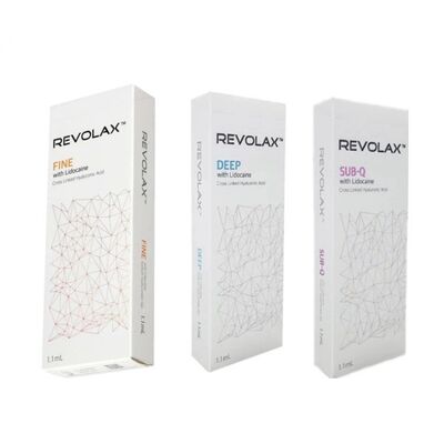 เครื่องเติมผิวหนัง Sub-Q Revolax ละเอียดลึก มีความคล่องคล่องและยืดหยุ่นสําหรับการฟื้นฟูปริมาณผิวหน้าที่ดูธรรมชาติ