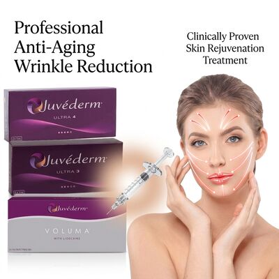 Juvederm Ultra 4 ฟิลเลอร์คาง กรดไฮยาลูรอนิก ฟิลเลอร์ผิวหนังสำหรับการปรับรูปทรงกราม 24 มก./มล.