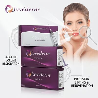 Juvederm Ultra 4 ฟิลเลอร์คาง กรดไฮยาลูรอนิก ฟิลเลอร์ผิวหนังสำหรับการปรับรูปทรงกราม 24 มก./มล.