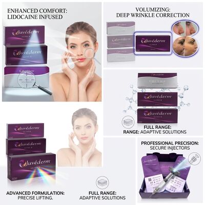 Juvederm Voluma ฟิลเลอร์เติมเต็มแก้ม กรดไฮยาลูรอนิกแบบเชื่อมขวาง ฟิลเลอร์ผิวหนังเพื่อยกกระชับแก้มส่วนกลาง