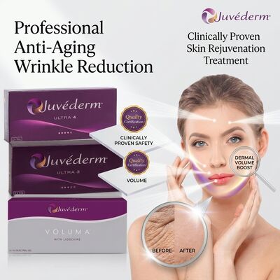 Juvederm Ultra 3 ฟิลเลอร์ฉีดกรดไฮยาลูรอนิก 24 มก./มล. สำหรับเติมเต็มริมฝีปากให้ดูอวบอิ่มและมีมิติ