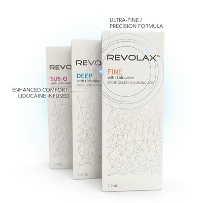 Revolax Deep Temple Filler Monophasic Hyaluronic Acid Dermal Filler 1.1ml สําหรับการฟื้นฟูช่องว่างของสมอง