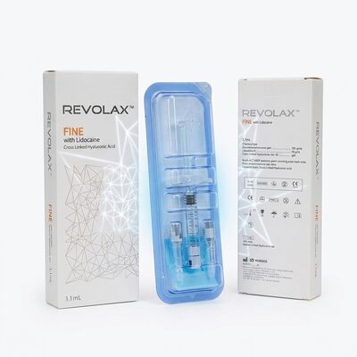 Revolax Sub-Q เต็มหน้า เติมน้ํามันไฮยอลูรอนิกซีด monophasic เต็มผิวหนัง 1.1 ml สําหรับการฟื้นฟูปริมาณผิวหน้า