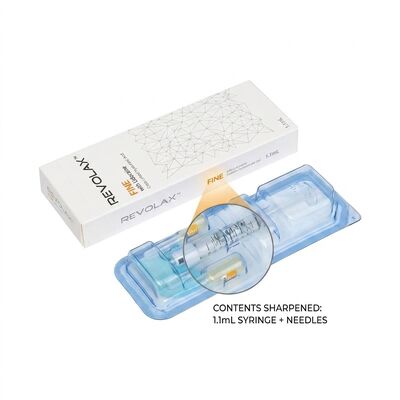 Revolax Fine Glabellar Filler Monophasic Hyaluronic Acid Dermal Filler 1.1ml สําหรับการแก้ไขเส้นผิว