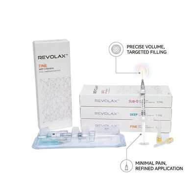 Revolax Sub-Q Chin Filler Monophasic Cross-Linked Hyaluronic Acid Dermal Filler 1.1ml for Chin Augmentation