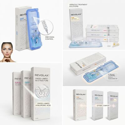 รีโวลักซ์ ดีพ ฟิลเลอร์สำหรับแก้ม กรดไฮยาลูรอนิกชนิดโมโนเฟสิก 1.1 มล. สำหรับการเสริมปริมาตรแก้ม