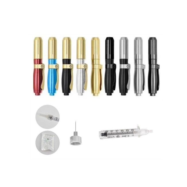 ปากกาฟิลเลอร์ไฮยาลูรอน 3 ระดับ 0.3ml 0.5ml ฟิลเลอร์ปากกรดไฮยาลูโรนิกไม่มีเข็ม