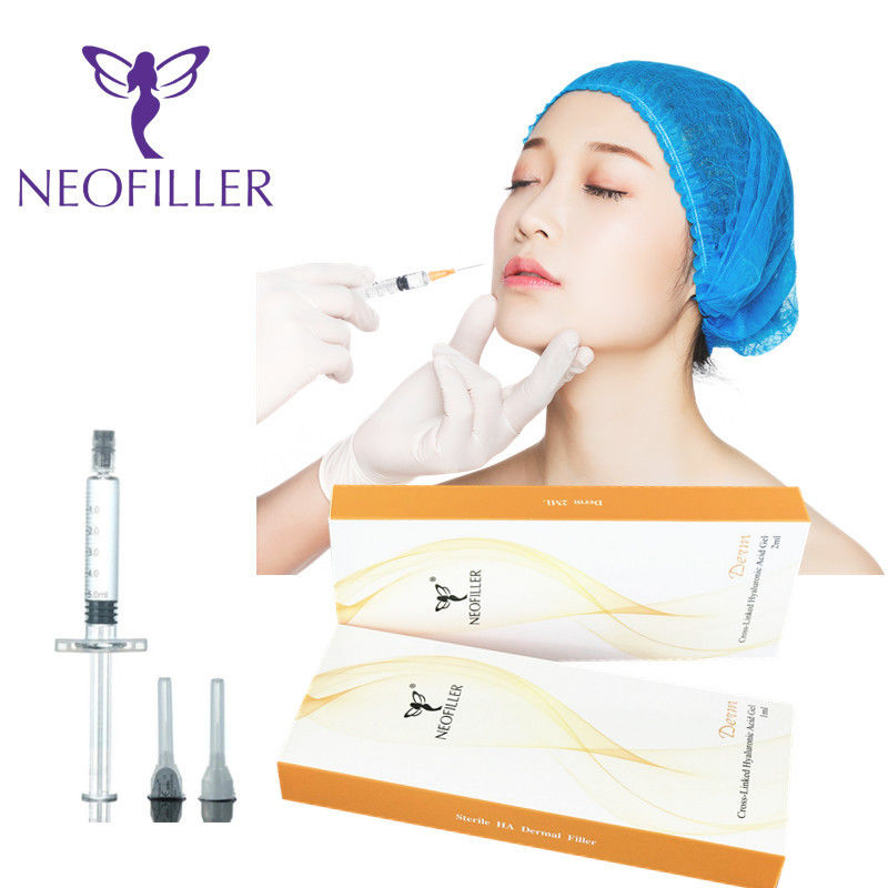 เจลฉีดใส 24mg-ml Hyaluronic Acid Dermal Filler เจลฉีด 9-12 เดือน อายุยาว เสริมการเยียวยาใบหน้า