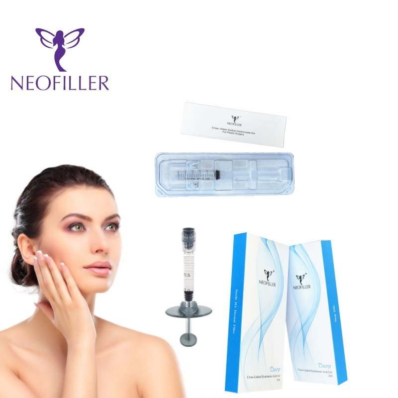 Neofiller 24mg-ml Hyaluronic Acid Dermal Filler Cross-linked Injectable Gel 9-12 เดือน สูตรอายุยืน