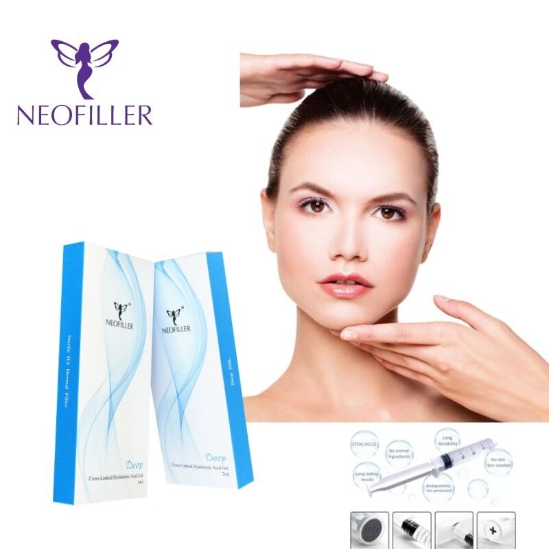 Neofiller Hyaluronic Acid Dermal Filler ด้วยปริมาณ 24mg/ml ความเข้มข้น 9-12 เดือน อายุยาวในเจลโปร่งใส